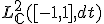 L^2_{\mathbb{C}}([-1,1],dt)